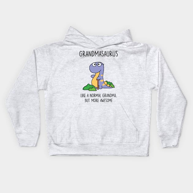 Grandmasaurus Kids Hoodie by redbarron